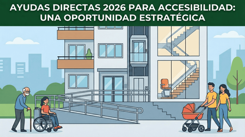 Edificio accesible con rampas y ascensor